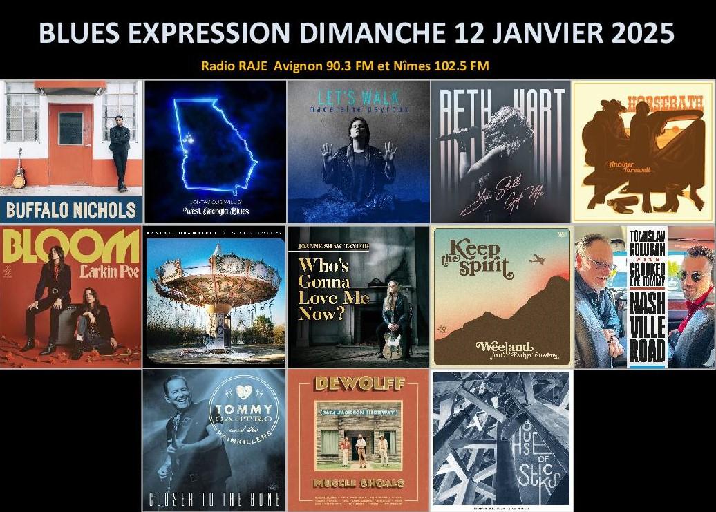 Blues Expression /// Janvier 2025 : Agenda des concerts & Nouveautés